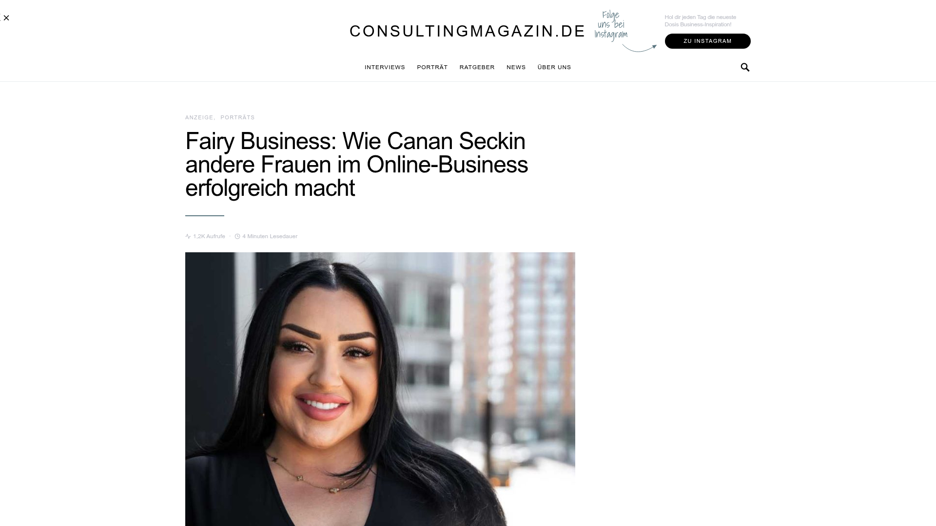 Artikel in Consulting Magazin: Wie sie Frauen im Online-Business erfolgreich macht